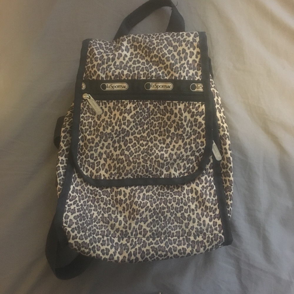 Lesportsac leopard print mini backpack 🐆